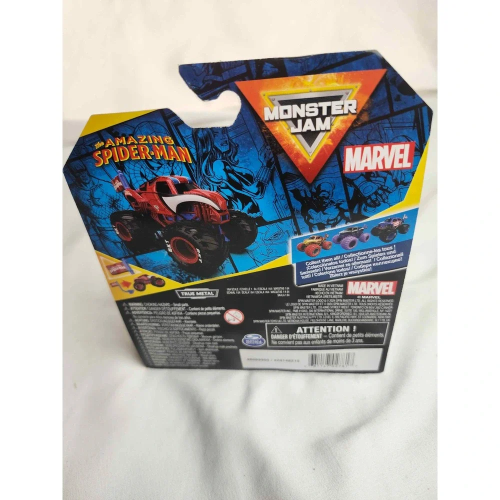 Monster Jam Marvel The Amazing Spider-Man Monster Truck Series 2 1:64 Scale New